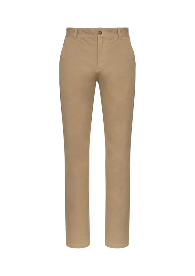 Men's dark stone Lawson Chino Pant, size 122, featuring a modern fit, tapered legs, and practical pockets for stylish comfort.
