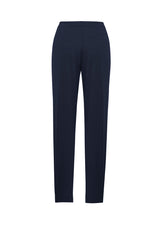 Ladies Remy Pant in Navy, Size 14, featuring slim leg design, mid-rise, 4-way stretch fabric, and easy-care properties.