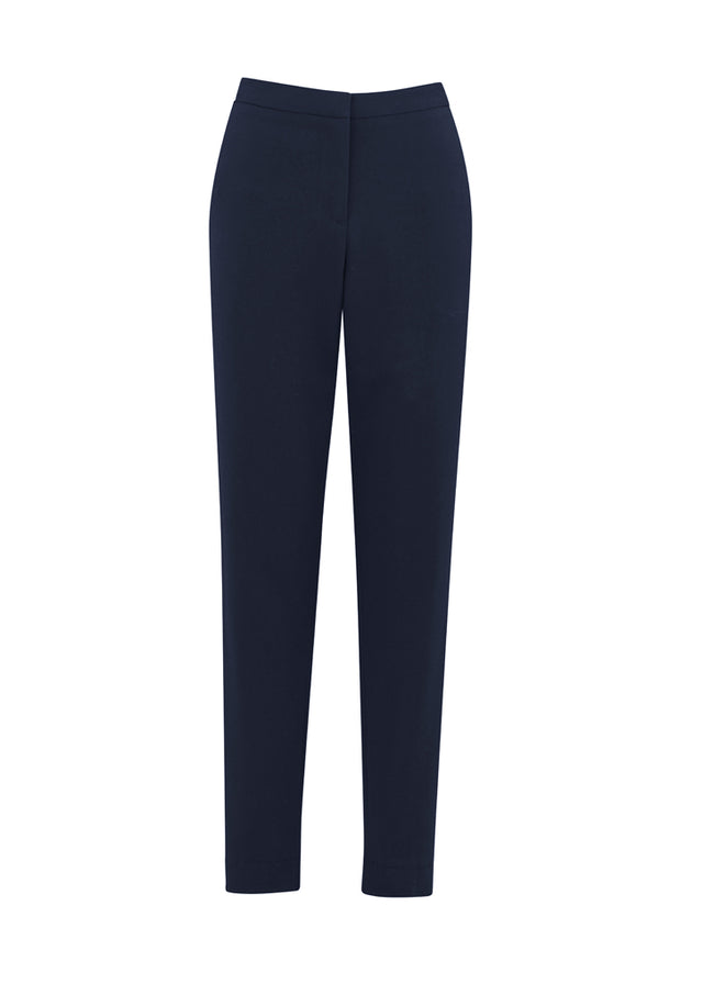 Ladies Remy Pant in navy, size 18, featuring 4-way stretch for comfort and a sleek slim leg design perfect for work or casual wear.