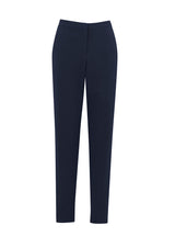 Ladies Remy Pant in Navy, Size 14, featuring a mid-rise design, slim leg, 4-way stretch fabric, and easy care attributes.