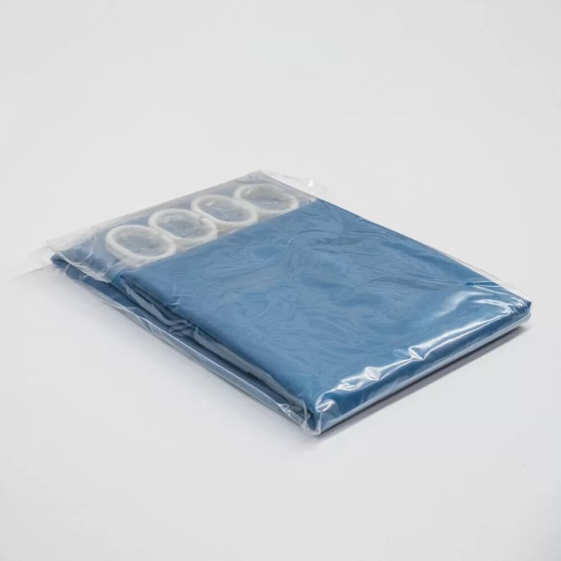 Shower Curtain - Weavers Plain Blue (120W x 180cmH)