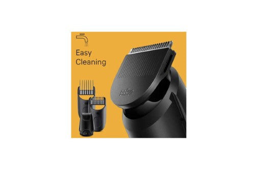 Braun 3 BT3420 Beard Trimmer with 4 styling tools, featuring ultra-sharp blades and 40 adjustable length settings for precise grooming.