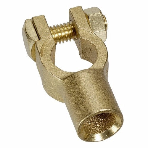 Heavy-duty brass crimp terminal by PROJECTA, suitable for cable sizes 50-70mm², ideal for reliable electrical connections.