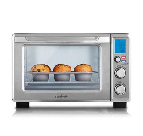 Digital 22L oven with 10 pre-set functions, extra deep for 30cm pizzas, and a 60-min timer for effortless cooking.