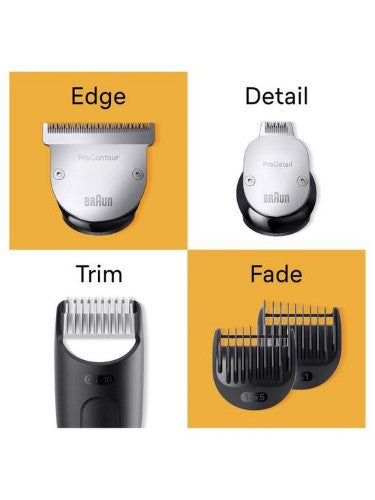 Braun Pro 9 BT9420 Beard Trimmer with 10 tools, featuring ProBlade tech and 40 length settings for precise grooming.