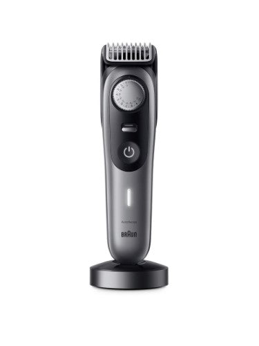 Braun Pro 9 BT9420 Beard Trimmer with 10 tools, featuring 40 length settings and 180-minute cordless runtime for precise grooming.