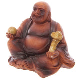 Set of 24 mini resin Buddha figures, each 4.5cm, featuring various designs for home decor and good luck.