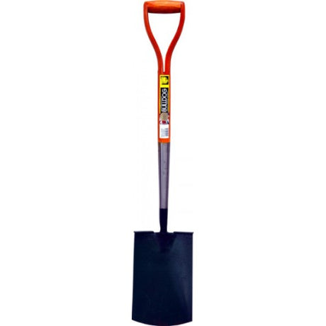 Bulldog Premier Garden Spade with wooden handle and treaded footrest for easy digging and planting in any garden.