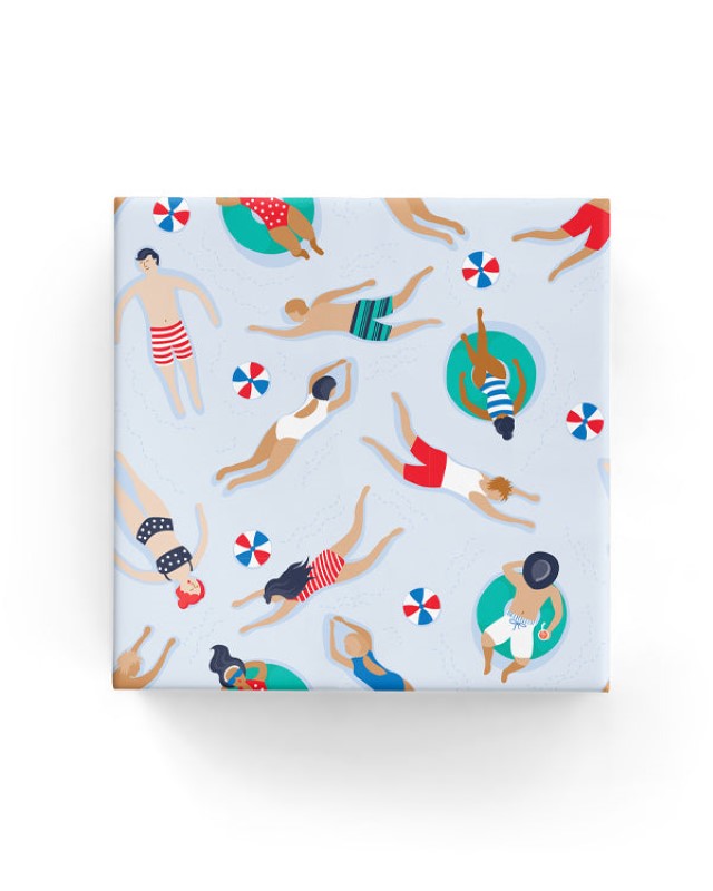 Wrapping Paper - Swimmers Wrap Blue