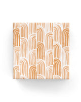 Watercolour Arches on matte mustard wrapping paper roll, 600mm x 40m, ideal for stylish gift wrapping.