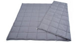 A graphite weighted blanket measuring 122x183 cm, designed for comfort and deep touch pressure therapy to enhance sleep quality.