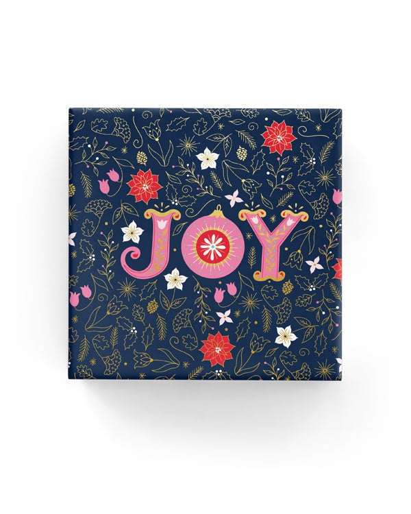 Wrapping Paper Roll - Xmas Joy Hope Wrap Navy (60cm)