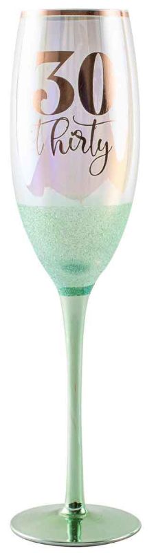 CHAMPAGNE GLASS - 30TH GLITTERATI (150ML)