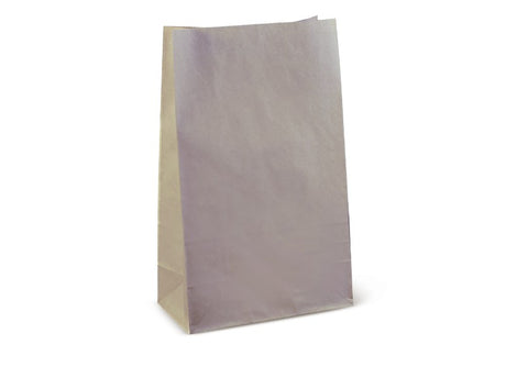 Heavy-duty freestanding paper bags, 380x240x120mm, ideal for takeaway and retail, 100% recyclable, 50 units in a pack.