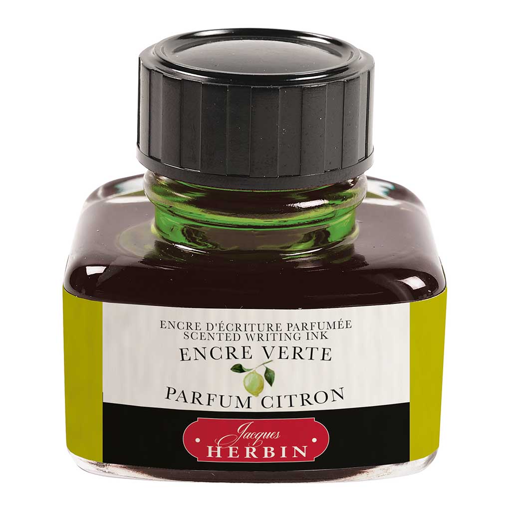 Herbin Scented Ink 30ml Green, Lemon Scent