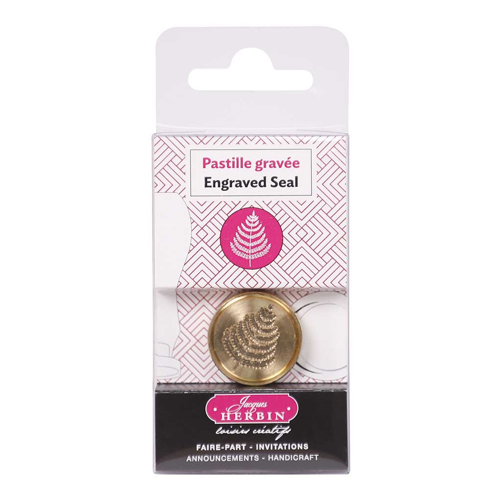 Herbin Round Wax Seal Fern