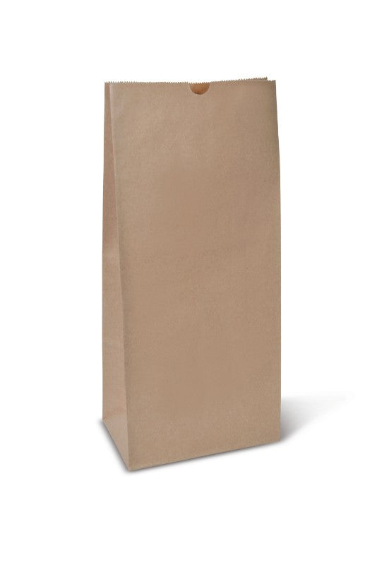 Heavy duty brown paper bags, 445 x 205 x 125 mm, perfect for retail, takeout, and gift packaging, eco-friendly and strong.