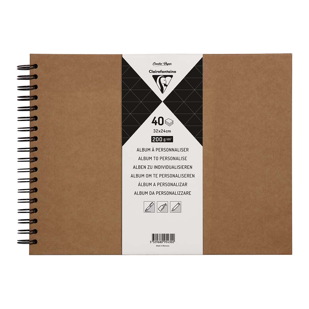 Clairefontaine Hardcover Album 32x24cm Kraft