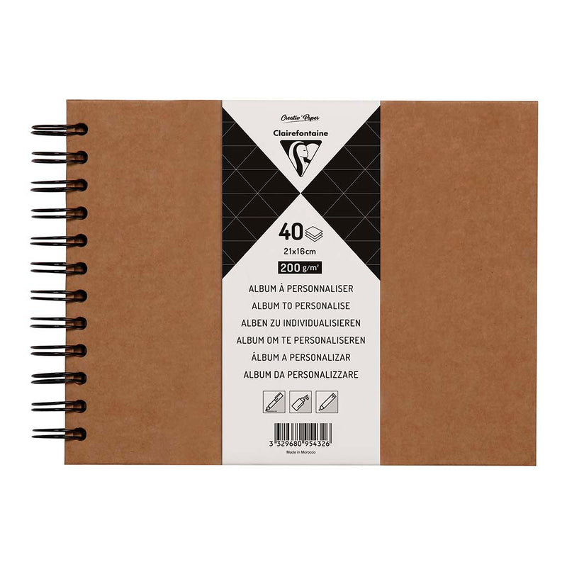 Clairefontaine Hardcover Album 21x16cm Kraft