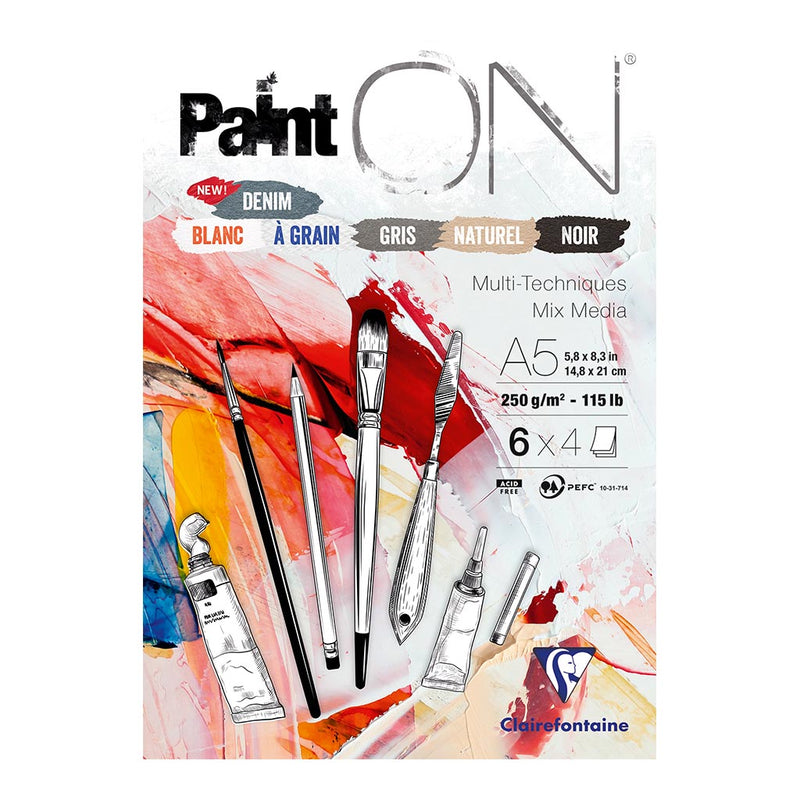 PaintON Pad Assorted A5 24sh