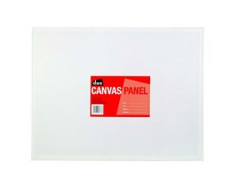 DAS Canvas Panel 3x4 inches, acrylic-primed 100% cotton, sturdy pulp-board, ideal for oil and acrylic painting, 48 panels per carton.