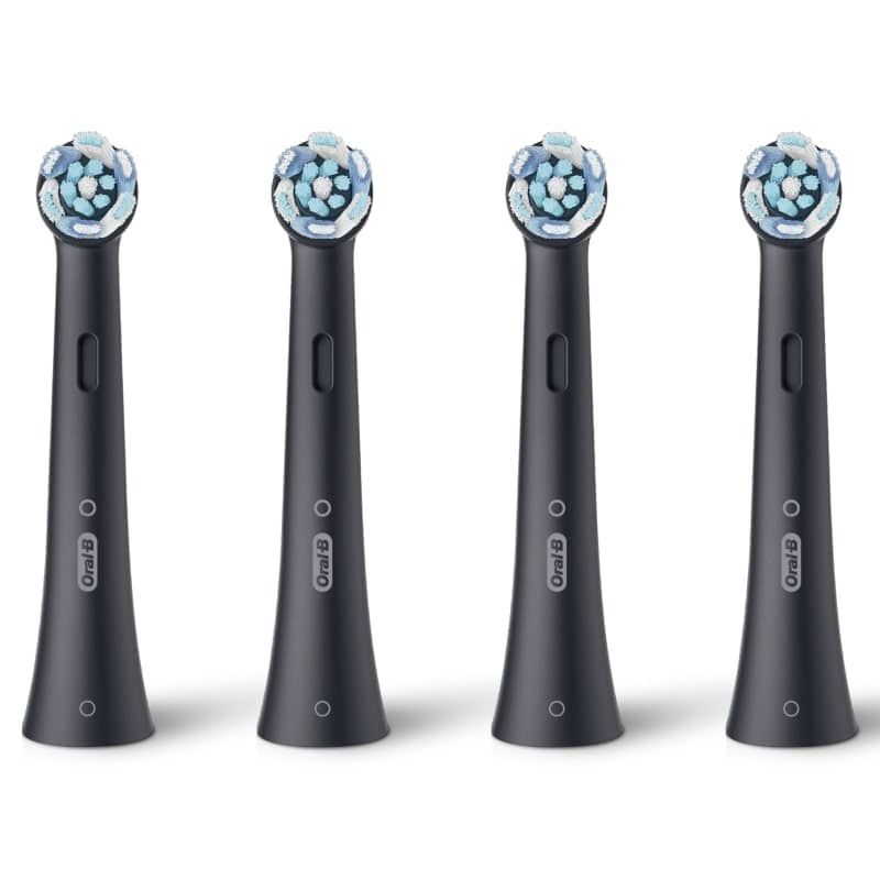 Braun Oral-B iO brush head refill pack featuring advanced micro-vibration technology for ultimate plaque removal and clean.