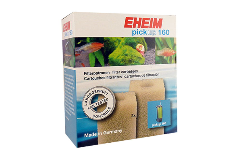 Eheim Pickup 160 Cartridge 2pk for optimal aquarium filtration, ensuring clean water and promoting healthy aquatic life.