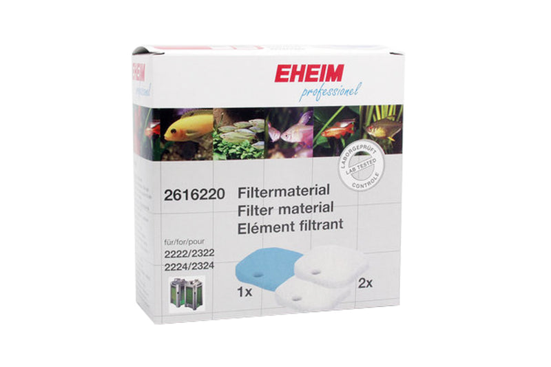 Eheim 2222/24 filter pads - 2 white/1 blue