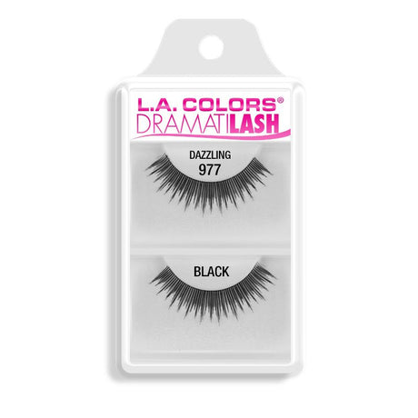 Lightweight and reusable LA Colors Dazzling lashes enhance natural beauty with volume and elegant flair.