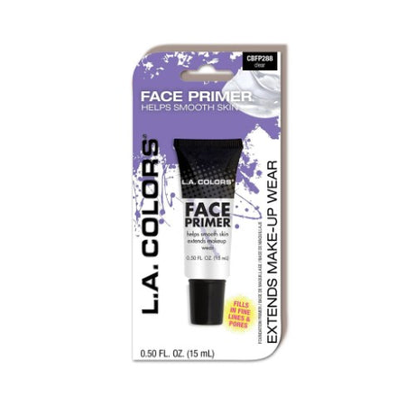 LA Colors Face Primer fills fine lines and minimizes pores for a smooth, radiant makeup base that lasts all day.