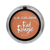 LA Colors Rad Rouge Blush - Flipside showcases vibrant color for a natural glow or bold looks with smooth, blendable texture.