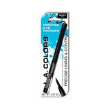 LA Colors Precise Eye Marker in Black features an ultra-fine tip for precise, long-lasting eyeliner application.