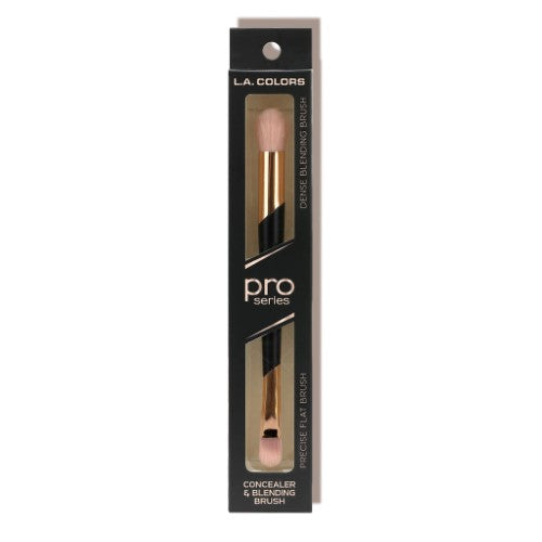 LA Colors dual-ended concealer and blending brush with a flat edge for precision and a fluffy end for seamless blending.