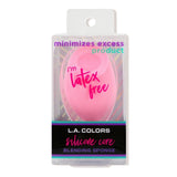 L.A. COLORS Silicone Core Blending Sponge with teardrop shape, reduces product absorption for flawless makeup application.