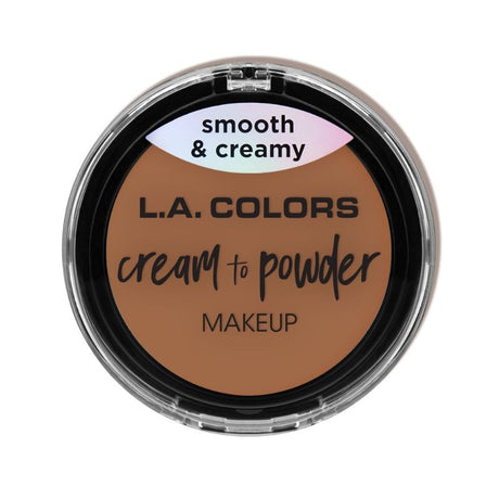 LA Colors Cream to Powder in Medium Beige offers a lightweight, creamy foundation that transforms to a velvety powder finish.