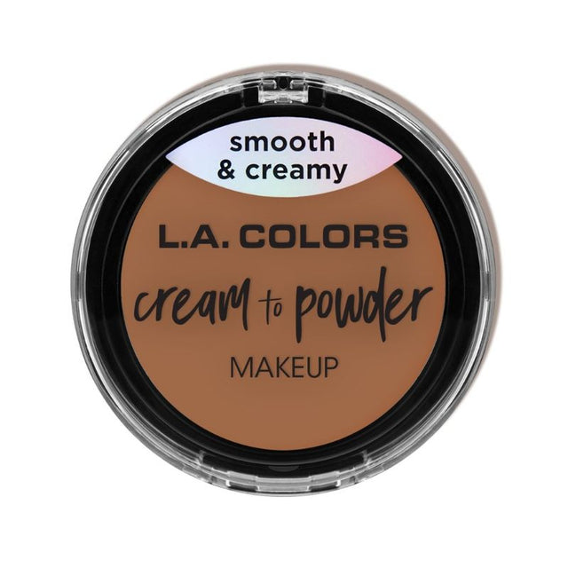 LA Colors Cream to Powder in Medium Beige offers a lightweight, creamy foundation that transforms to a velvety powder finish.