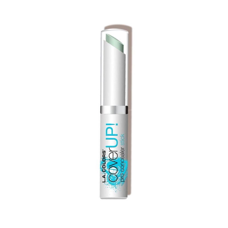 LA Colors Pro Concealer Stick in Mint, a retractable color corrector for neutralizing redness and achieving a flawless complexion.