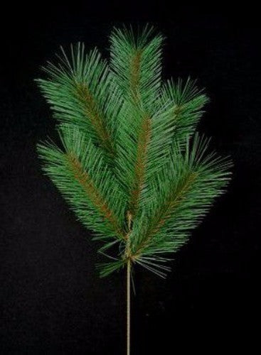 Lifelike 16.5cm Needle Pine Spray, perfect for holiday arrangements, wreaths, and festive decor.