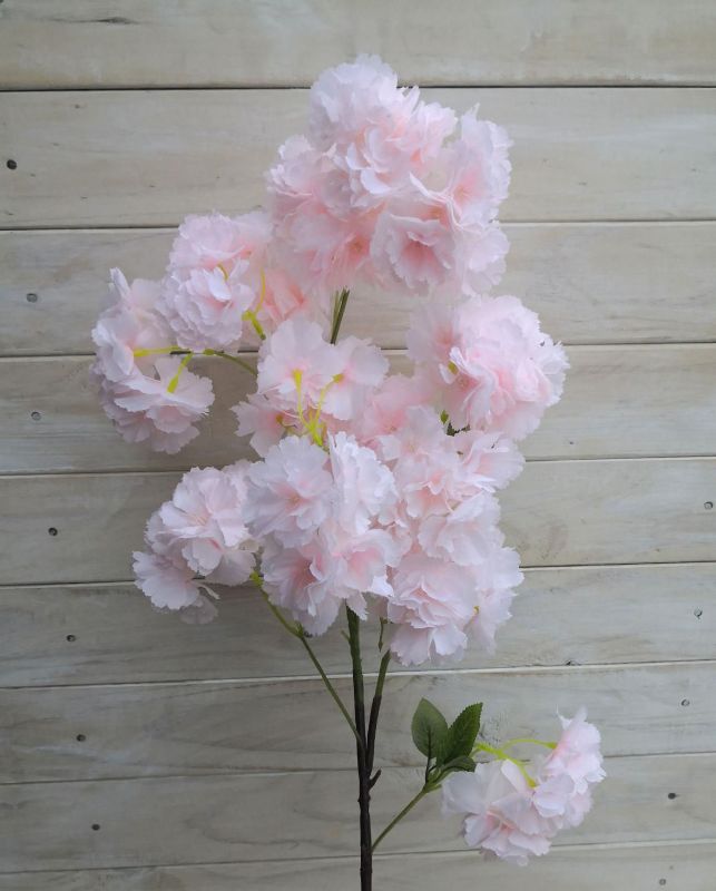 Artificial Cherry Blossom Spray in pink, 1 meter long, perfect for home decor, weddings, and floral arrangements.