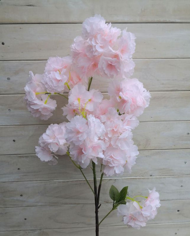 Artificial Cherry Blossom Spray in pink, 1 meter long, perfect for home decor, weddings, and floral arrangements.