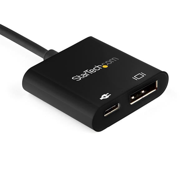 USB-C to DisplayPort adapter enabling 8K video at 30Hz, Power Delivery up to 60W, and compact for easy travel.