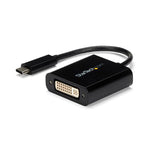 USB-C to DVI Adapter for seamless HD video connection from USB-C devices to DVI displays, ideal for travel and hassle-free setup.