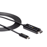 2m USB-C to HDMI cable in black, supports 4K at 60Hz for seamless connections to monitors and TVs.