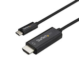 2 m USB-C to HDMI cable in black, providing 4K at 60 Hz for seamless connections to displays, ideal for home or office use.