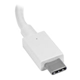 USB-C to HDMI adapter in white, supporting 4K 60Hz, for easy connection to monitors and projectors. Perfect for portability.