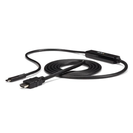 USB-C to HDMI adapter cable, 2m long, supports 4K at 30Hz for easy, high-quality connections to monitors.