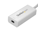 USB-C to Mini DisplayPort adapter in white, delivering 4K 60Hz video output for seamless high-definition connections.