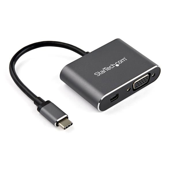 USB C Multiport Video Adapter - VGA or Mini DisplayPort - HDR 4K Display Adapter