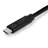 1 m USB-C to VGA cable in black, supporting 1920 x 1200 resolution for clear video output; compatible with Windows and Mac.