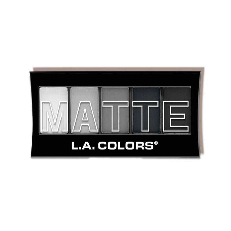 LA Colors Matte 5 Color Eyeshadow - Black Lace